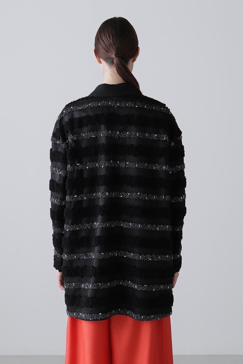 【アドーア/ADORE】のチャンキーテープボーダージャケット 人気、トレンドファッション・服の通販 founy(ファニー) 　ファッション　Fashion　レディースファッション　Fashion for Women　アウター　Coat / Outerwear Collection　レディースジャケット・軽アウター　Jackets　ジャケット　Jacket, Outerwear　ボーダー　Border, Stripe　無地　Plain, Solid Color　other-5|ID: prp329100004892131 ipo3291000000036568092