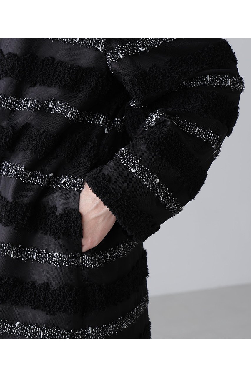 【アドーア/ADORE】のチャンキーテープボーダージャケット 人気、トレンドファッション・服の通販 founy(ファニー) 　ファッション　Fashion　レディースファッション　Fashion for Women　アウター　Coat / Outerwear Collection　レディースジャケット・軽アウター　Jackets　ジャケット　Jacket, Outerwear　ボーダー　Border, Stripe　無地　Plain, Solid Color　other-8|ID: prp329100004892131 ipo3291000000036568097