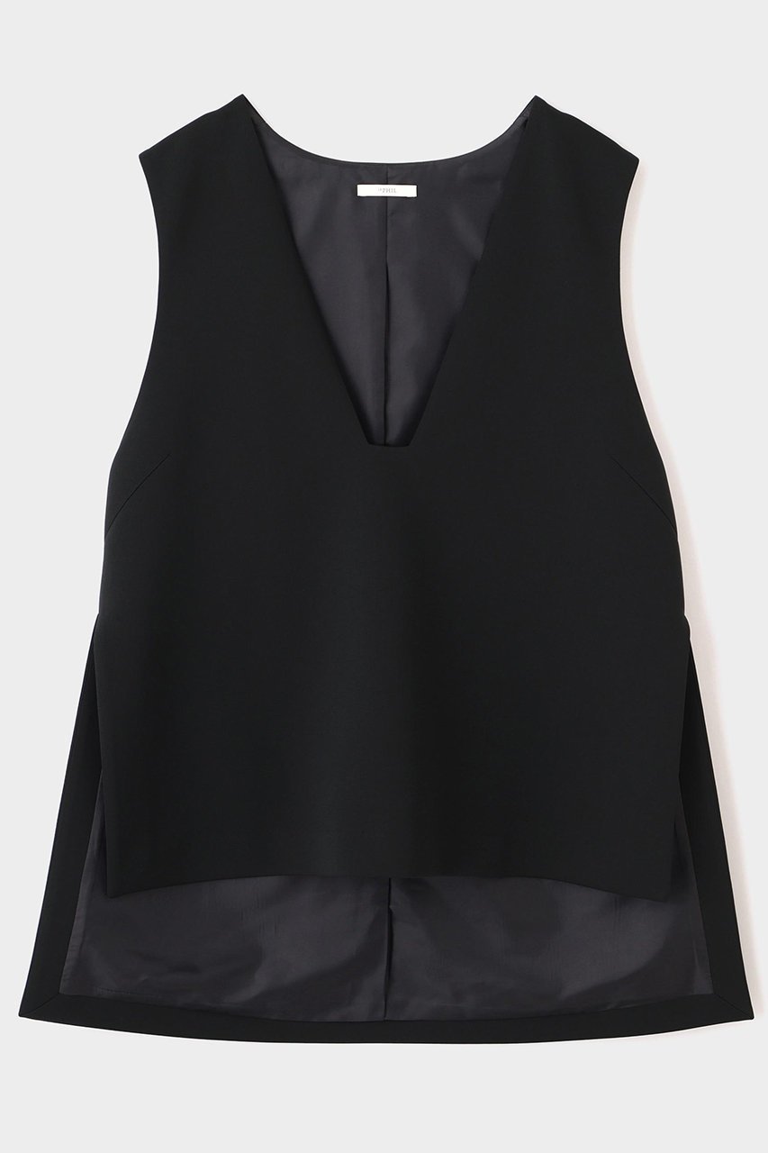 【ル フィル/LE PHIL】のスキューバーダンボールジレ インテリア・キッズ・メンズ・レディースファッション・服の通販 founy(ファウニー) 　ファッション　Fashion　レディースファッション　Fashion for Women　アウター　Coat / Outerwear Collection　レディースジャケット・軽アウター　Jackets　おすすめ　Recommended / Our Picks　シンプル　Simple, Minimal　ジャケット　Jacket, Outerwear　スクエア　Square, Square Shape　スリット　Slit, Slit Detail　タートル　Turtleneck, Turtle Collar　ベスト　Vest, Waistcoat　ミックス　Mix, Mixed Style　モダン　Modern, Contemporary　エレガント 上品　Elegant　人気　Popular, Best Seller　ブラック|ID: prp329100004892139 ipo3291000000036568138