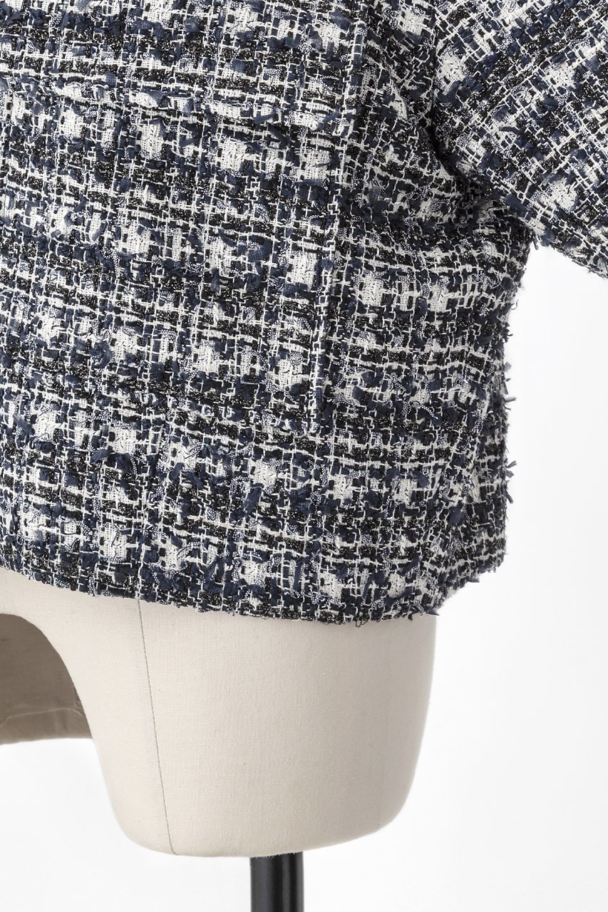 【オーヴィル/EAUVIRE】のミックスツイードジャケット 人気、トレンドファッション・服の通販 founy(ファニー) 　ファッション　Fashion　レディースファッション　Fashion for Women　アウター　Coat / Outerwear Collection　レディースジャケット・軽アウター　Jackets　コイン　Coin, Coin Design　ジャケット　Jacket, Outerwear　ツイード　Twill, Twill Weave　デニム　Denim, Jeans Material　バランス　Balance, Style Balance　フラップ　Flap, Flap Pocket　ポケット　Pocket, Pocket Detail　ミックス　Mix, Mixed Style　エレガント 上品　Elegant　日本製　Made In Japan　other-5|ID: prp329100004892153 ipo3291000000036568246