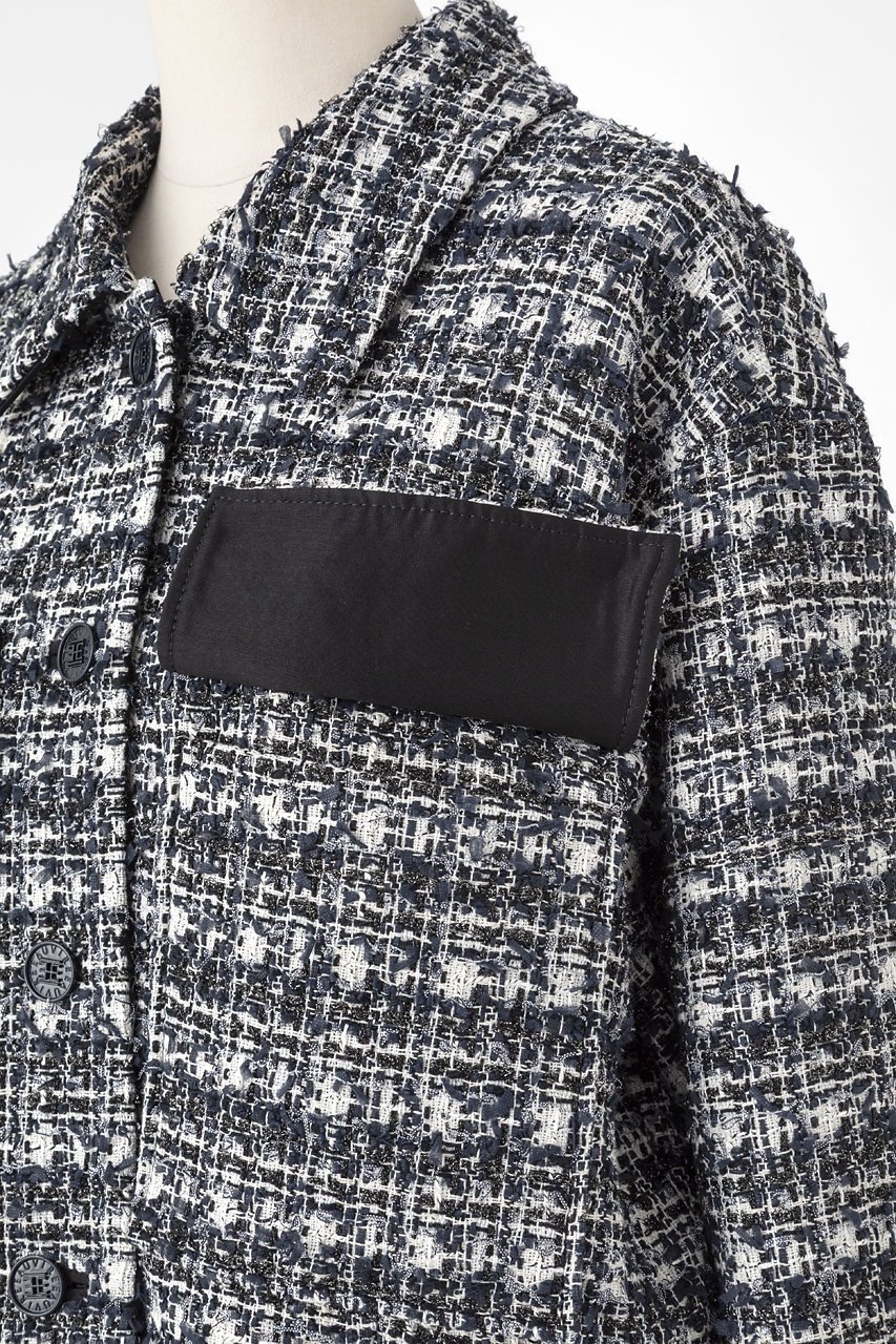 【オーヴィル/EAUVIRE】のミックスツイードジャケット 人気、トレンドファッション・服の通販 founy(ファニー) 　ファッション　Fashion　レディースファッション　Fashion for Women　アウター　Coat / Outerwear Collection　レディースジャケット・軽アウター　Jackets　コイン　Coin, Coin Design　ジャケット　Jacket, Outerwear　ツイード　Twill, Twill Weave　デニム　Denim, Jeans Material　バランス　Balance, Style Balance　フラップ　Flap, Flap Pocket　ポケット　Pocket, Pocket Detail　ミックス　Mix, Mixed Style　エレガント 上品　Elegant　日本製　Made In Japan　other-7|ID: prp329100004892153 ipo3291000000036568250