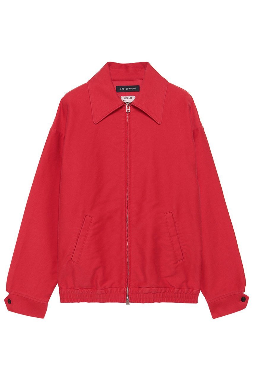 【マディソンブルー/MADISONBLUE】の【UNISEX】LOOSE FIT DEAN JK MOLESKIN ルーズフィットジャケット インテリア・キッズ・メンズ・レディースファッション・服の通販 founy(ファウニー) 　ファッション　Fashion　レディースファッション　Fashion for Women　アウター　Coat / Outerwear Collection　レディースジャケット・軽アウター　Jackets　ユニセックス　Unisex, Genderless　クラシック　Classic, Timeless Style　ジップ　Zip, Zipper　ジャケット　Jacket, Outerwear　ポケット　Pocket, Pocket Detail　ヴィンテージ　Vintage Style　レッド|ID: prp329100004892176 ipo3291000000036568437