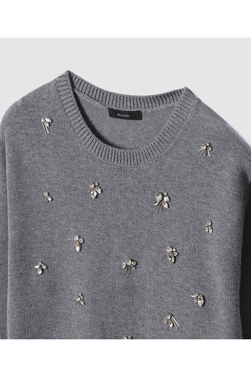 【アルアバイル/allureville】のビジュープルオーバー 人気、トレンドファッション・服の通販 founy(ファニー) ファッション Fashion レディースファッション Fashion for Women トップス・カットソー Cut & Sew Tops ニット Knit Tops & Sweaters カジュアルプルオーバー・ニットトップス Pullovers & Knit Tops / Casual Pullovers インナー Innerwear コンパクト Compact, Small Size ジャケット Jacket, Outerwear ビジュー Bijou, Jewel-like Accent メタリック Metallic, Shiny Finish モダン Modern, Contemporary モチーフ Motif, Design Theme リュクス Luxury, Elegant, High-End, Chic 春 Spring other-3|ID: prp329100004892210 ipo3291000000036568738