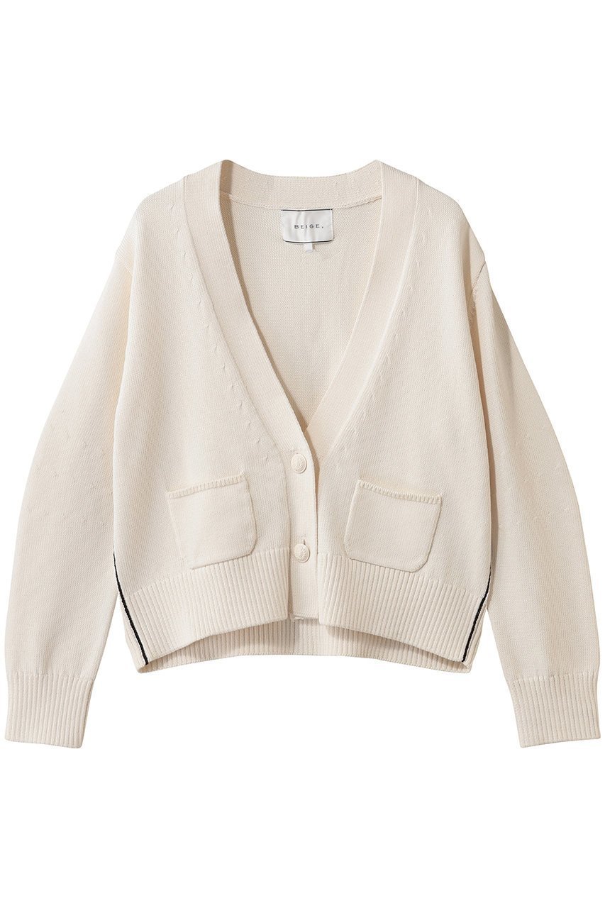 【ベイジ,/BEIGE,】のHELIODOR(ヘリオドール)/マリンボタンクロップドカーディガン インテリア・キッズ・メンズ・レディースファッション・服の通販 founy(ファウニー) 　ファッション　Fashion　レディースファッション　Fashion for Women　トップス・カットソー　Cut & Sew Tops　ニット　Knit Tops & Sweaters　カーディガン・羽織り　Layered Style Cardigans　カーディガン　Cardigan, Knitwear　クロップド　Cropped, Short Length　コンパクト　Compact, Small Size　スリーブ　Sleeve, Long Sleeve / Short Sleeve　フロント　Front, Front Design　ポケット　Pocket, Pocket Detail　ロング　Long, Long-Length　Ecru|ID: prp329100004892275 ipo3291000000036569240