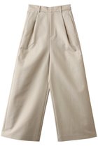 【ランバン オン ブルー/LANVIN en Bleu】のコットンギャバワイドパンツ 人気、トレンドファッション・服の通販 founy(ファニー) ファッション Fashion レディースファッション Fashion for Women パンツ Pants & Trousers ハイネック High Neck, Mock Neck バランス Balance, Style Balance フォルム Silhouette, Form ワイド Wide, Wide Fit エレガント 上品 Elegant thumbnail ベージュ|ID: prp329100004892391 ipo3291000000036570207