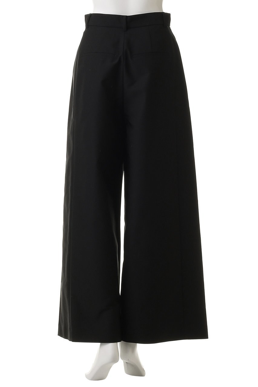 【ランバン オン ブルー/LANVIN en Bleu】のコットンギャバワイドパンツ 人気、トレンドファッション・服の通販 founy(ファニー) 　ファッション　Fashion　レディースファッション　Fashion for Women　パンツ　Pants & Trousers　ハイネック　High Neck, Mock Neck　バランス　Balance, Style Balance　フォルム　Silhouette, Form　ワイド　Wide, Wide Fit　エレガント 上品　Elegant　other-4|ID: prp329100004892391 ipo3291000000036570211