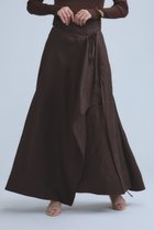【カオス/Chaos】のリネンヘリンボンスカート ブラウン|ID: prp329100004892404 ipo3291000000036570305
