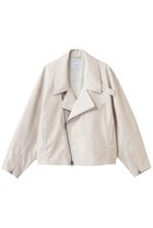 【スタニングルアー/STUNNING LURE】のrフェイクレザーライダースブルゾン 人気、トレンドファッション・服の通販 founy(ファニー) ファッション Fashion レディースファッション Fashion for Women アウター Coat / Outerwear Collection レディースジャケット・軽アウター Jackets ブルゾンジャケット・スポーティアウター Blouson Jackets ライダースジャケット / レザースタイル Riders Jackets & Biker Style ジャケット Jacket, Outerwear パターン Pattern, Design Print フォルム Silhouette, Form ブルゾン Blouson, Bomber Jacket ライダース Riders ヴィンテージ Vintage Style 切替 Switching, Contrast Panel thumbnail ホワイト|ID: prp329100004892405 ipo3291000000036570317