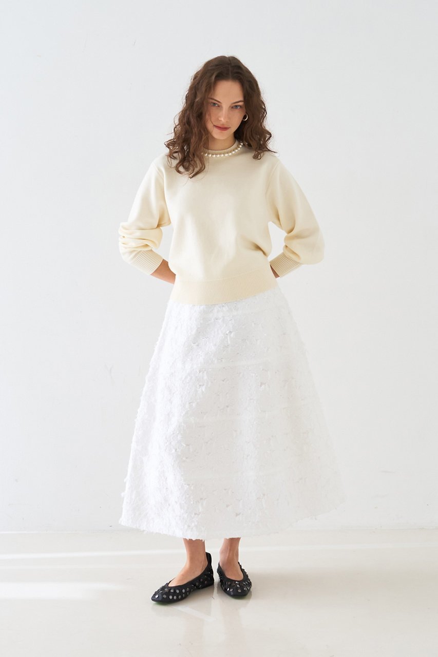 【デザイン ワークス/DESIGN WORKS】のカットジャガード切替えスカート 人気、トレンドファッション・服の通販 founy(ファニー) 　ファッション　Fashion　レディースファッション　Fashion for Women　スカート　Skirts　ロングスカート　Long Skirts / Maxi & Midi Skirts　カットジャガード　Cut Jacquard　シンプル　Simple, Minimal　ジャカード／ジャガード　Jacquard, Woven Pattern　ロング　Long, Long-Length　エレガント 上品　Elegant　春　Spring　ビジネス 仕事 通勤　Business / Work / Commuting　other-6|ID: prp329100004892419 ipo3291000000036570443