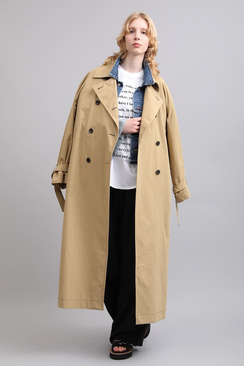 【サクラ/SACRA】のクランプルドコットンロングコート 人気、トレンドファッション・服の通販 founy(ファニー) 　ファッション　Fashion　レディースファッション　Fashion for Women　アウター　Coat / Outerwear Collection　コート・ロングコート・ピーコート　Long Coats, Peacoats & More　スリーブ　Sleeve, Long Sleeve / Short Sleeve　ダブル　Double, Double-Breasted　ロング　Long, Long-Length　other-8|ID: prp329100004892429 ipo3291000000036570539