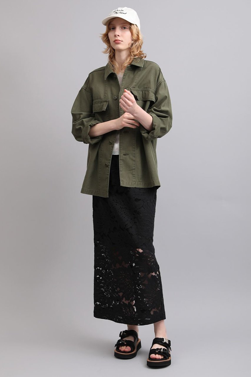 【サクラ/SACRA】のヴィンテージバックサテンシャツジャケット 人気、トレンドファッション・服の通販 founy(ファニー) 　ファッション　Fashion　レディースファッション　Fashion for Women　アウター　Coat / Outerwear Collection　レディースジャケット・軽アウター　Jackets　サテン　Satin, Glossy Fabric　ジャケット　Jacket, Outerwear　ストーン　Stone, Gem-Like　フラップ　Flap, Flap Pocket　ポケット　Pocket, Pocket Detail　ミリタリー　Military, Army Style　ヴィンテージ　Vintage Style　夏　Summer　春　Spring　S/S・春夏　SS, Spring/Summer, Warm Season　other-8|ID: prp329100004892437 ipo3291000000036570609