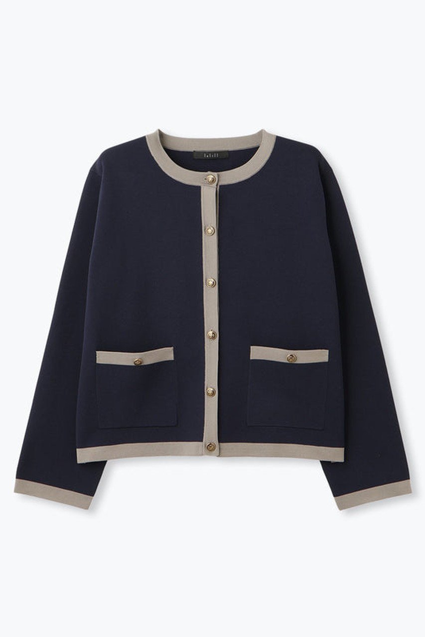 【レリル/lelill】のハイテクニット/カーディジャケット インテリア・キッズ・メンズ・レディースファッション・服の通販 founy(ファニー) 　ファッション　Fashion　レディースファッション　Fashion for Women　オケージョン　Occasion Wear　カーディガン　Cardigan, Knitwear　ジャケット　Jacket, Outerwear　再入荷　Restock / Back in Stock　冬　Winter / This Winter　ネイビー|ID: prp329100004892465 ipo3291000000036570850