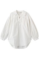 【シンゾーン/Shinzone】のレースアップブラウス 人気、トレンドファッション・服の通販 founy(ファニー) ファッション Fashion レディースファッション Fashion for Women トップス・カットソー Cut & Sew Tops シャツ・ブラウス・オフィスカジュアル Elegant Blouses & Button-Ups ギャザー Gathered, Ruffled スリーブ Sleeve, Long Sleeve / Short Sleeve チュニック Tunic, Long Top デニム Denim, Jeans Material レース Lace, Lace Fabric ロング Long, Long-Length |ID:prp329100004892500