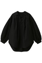 【シンゾーン/Shinzone】のレースアップブラウス 人気、トレンドファッション・服の通販 founy(ファニー) ファッション Fashion レディースファッション Fashion for Women トップス・カットソー Cut & Sew Tops シャツ・ブラウス・オフィスカジュアル Elegant Blouses & Button-Ups ギャザー Gathered, Ruffled スリーブ Sleeve, Long Sleeve / Short Sleeve チュニック Tunic, Long Top デニム Denim, Jeans Material レース Lace, Lace Fabric ロング Long, Long-Length thumbnail ブラック|ID: prp329100004892500 ipo3291000000036571071