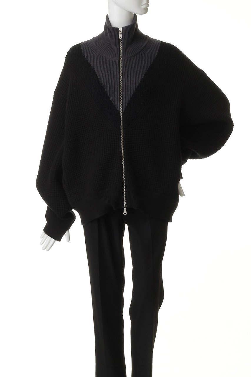【メゾンスペシャル/MAISON SPECIAL】の【UNISEX】Prime-Over V切替ドライバーズニットブルゾン 大人の最旬トレンドファッション＆コーディネート founy(ファウニー) 　ファッション　Fashion　レディースファッション　Fashion for Women　トップス・カットソー　Cut & Sew Tops　ニット　Knit Tops & Sweaters　カーディガン・羽織り　Layered Style Cardigans　ユニセックス　Unisex, Genderless　カーディガン　Cardigan, Knitwear　ショルダー　Shoulder, Shoulder Strap　ドロップ　Drop Shoulder, Dropped Style　フェミニン　Feminine, Girly　ブルゾン　Blouson, Bomber Jacket　切替　Switching, Contrast Panel　other-2|ID: prp329100004892505 ipo3291000000036571106