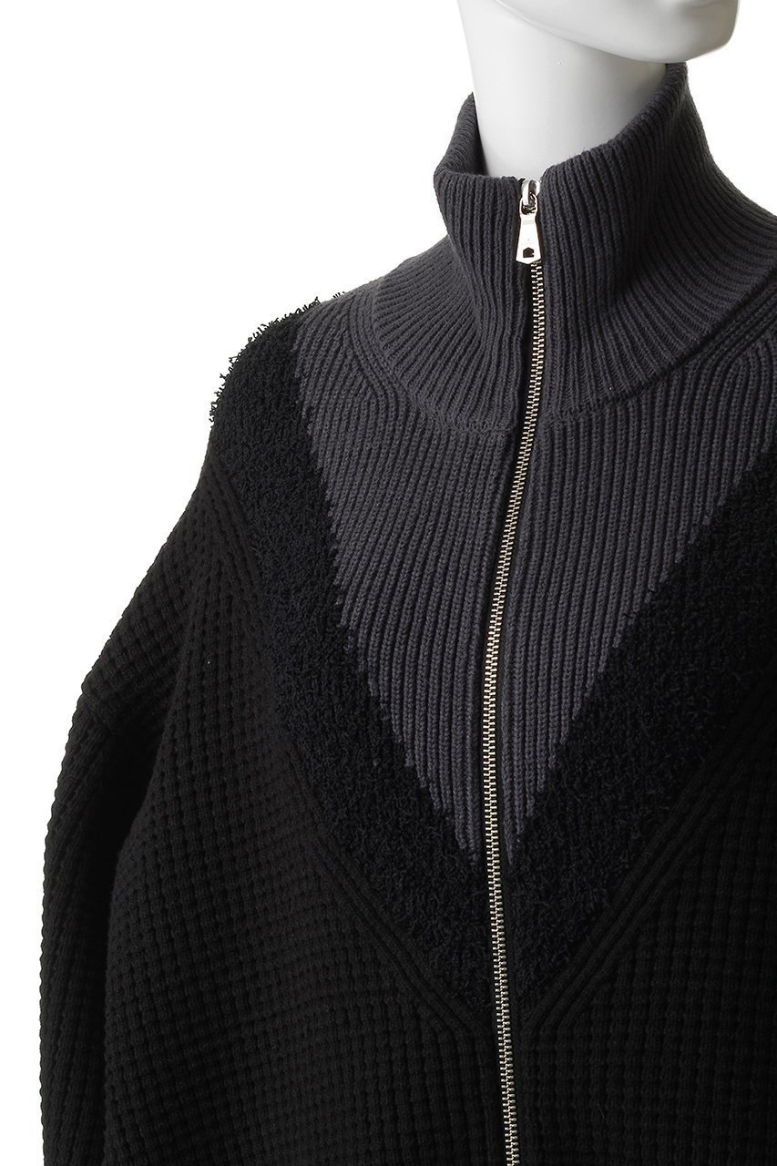【メゾンスペシャル/MAISON SPECIAL】の【UNISEX】Prime-Over V切替ドライバーズニットブルゾン 大人の最旬トレンドファッション＆コーディネート founy(ファウニー) 　ファッション　Fashion　レディースファッション　Fashion for Women　トップス・カットソー　Cut & Sew Tops　ニット　Knit Tops & Sweaters　カーディガン・羽織り　Layered Style Cardigans　ユニセックス　Unisex, Genderless　カーディガン　Cardigan, Knitwear　ショルダー　Shoulder, Shoulder Strap　ドロップ　Drop Shoulder, Dropped Style　フェミニン　Feminine, Girly　ブルゾン　Blouson, Bomber Jacket　切替　Switching, Contrast Panel　other-5|ID: prp329100004892505 ipo3291000000036571109