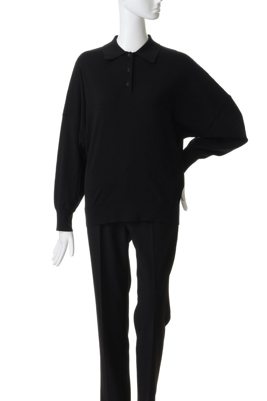 【ミディウミ/MidiUmi】のwide knit polo ポロ 大人の最旬トレンドファッション＆コーディネート founy(ファウニー) 　ファッション　Fashion　レディースファッション　Fashion for Women　トップス・カットソー　Cut & Sew Tops　ニット　Knit Tops & Sweaters　カジュアルプルオーバー・ニットトップス　Pullovers & Knit Tops / Casual Pullovers　なめらか　Smooth, Silky Texture　クラシカル　Classical, Vintage-Inspired　スラックス　Slacks, Dress Pants　スリーブ　Sleeve, Long Sleeve / Short Sleeve　デニム　Denim, Jeans Material　ファブリック　Fabric, Textile　リュクス　Luxury, Elegant, High-End, Chic　other-2|ID: prp329100004892528 ipo3291000000036571281
