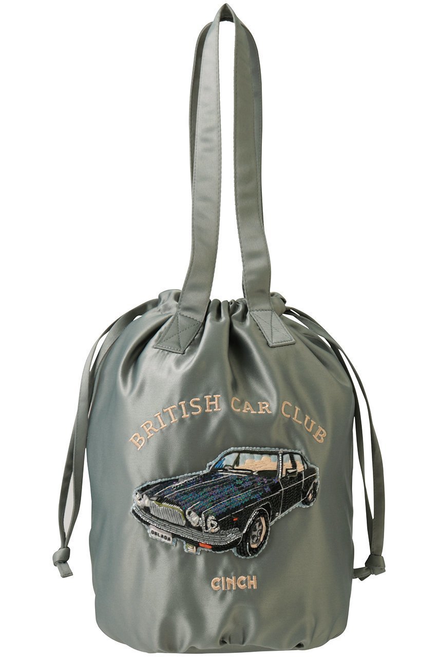 【オブラダ/Oblada】のCAR エンブロイダリーバッグ インテリア・キッズ・メンズ・レディースファッション・服の通販 founy(ファウニー) 　ファッション　Fashion　レディースファッション　Fashion for Women　バッグ　Bags　クラシカル　Classical, Vintage-Inspired　スパンコール　Sequins, Sequin Embellishment　モチーフ　Motif, Design Theme　エレガント 上品　Elegant　巾着　Drawstring Bag, Kinchaku　カーキ|ID: prp329100004892539 ipo3291000000036571354