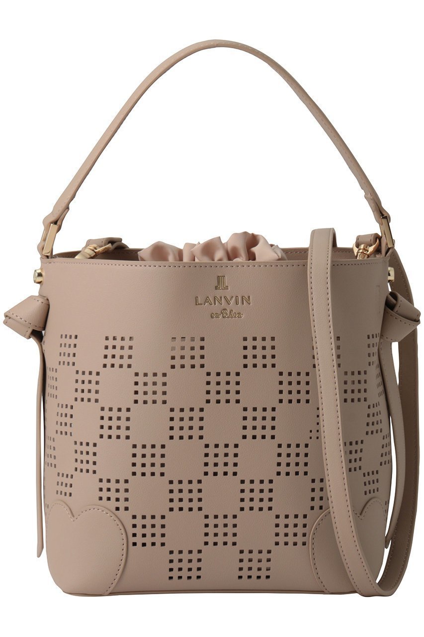 【ランバン オン ブルー/LANVIN en Bleu】のペルフォレ パンチングショルダーバッグ インテリア・キッズ・メンズ・レディースファッション・服の通販 founy(ファニー) ファッション Fashion レディースファッション Fashion for Women バッグ Bags バケツ Bucket, Bucket Style ポーチ Pouch, Small Case エレガント 上品 Elegant 巾着 Drawstring Bag, Kinchaku ベージュ|ID: prp329100004892548 ipo3291000000036571431