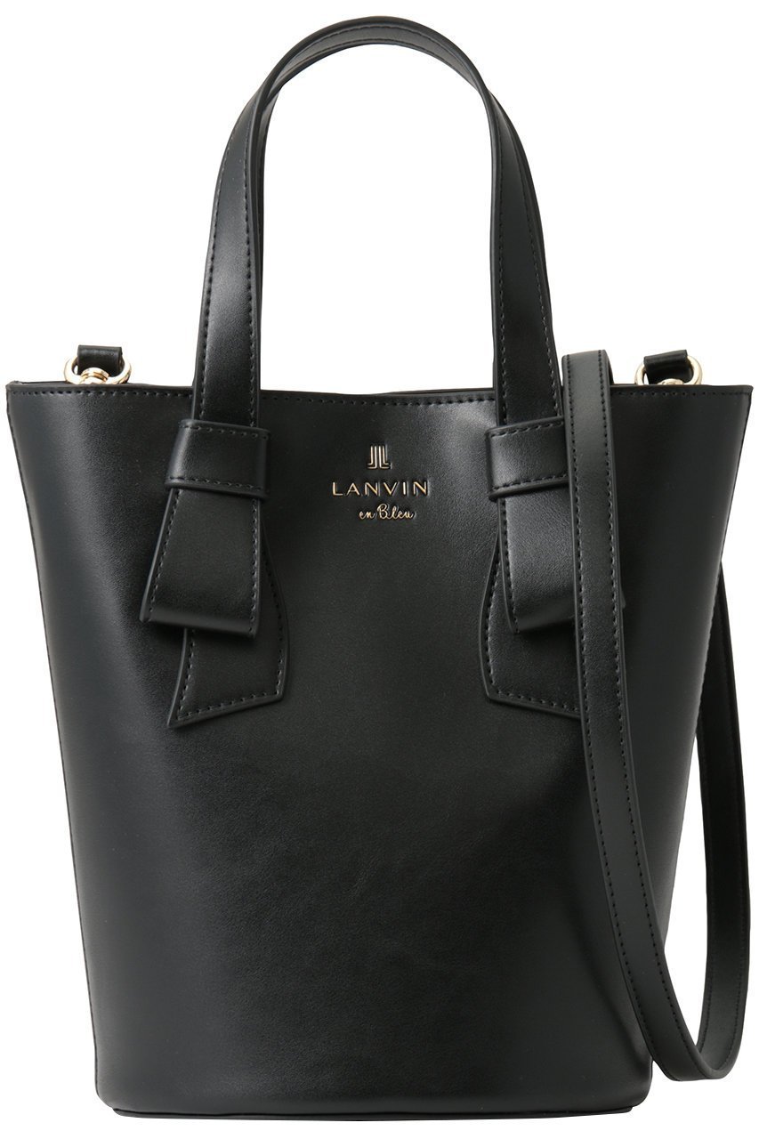 【ランバン オン ブルー/LANVIN en Bleu】のアンス 2WAYミニバッグ インテリア・キッズ・メンズ・レディースファッション・服の通販 founy(ファニー) 　ファッション　Fashion　レディースファッション　Fashion for Women　バッグ　Bags　ポケット　Pocket, Pocket Detail　モチーフ　Motif, Design Theme　リボン　Ribbon, Bow　ブラック|ID: prp329100004892549 ipo3291000000036571444