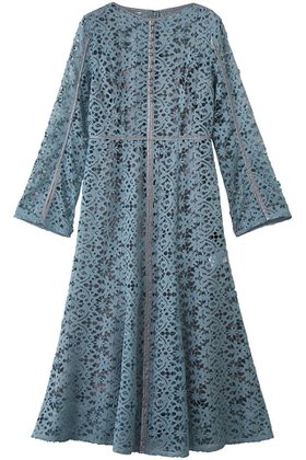 【ランバン オン ブルー/LANVIN en Bleu】 ケミカルレースパイピングワンピース人気、トレンドファッション・服の通販 founy(ファニー) ファッション Fashion レディースファッション Fashion for Women ワンピース Dresses チュニック Tunic Tops & Dresses ケミカル Chemical, Chemical Wash スリット Slit, Slit Detail チュニック Tunic, Long Top マーメイド Mermaid, Fishtail Silhouette レース Lace, Lace Fabric ロング Long, Long-Length エレガント 上品 Elegant |ID:prp329100004892554