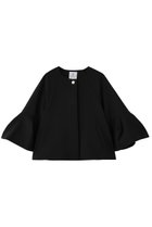 【ランバン オン ブルー/LANVIN en Bleu】のダブルクロスタックスリーブジャケット ブラック|ID: prp329100004892556 ipo3291000000036571492