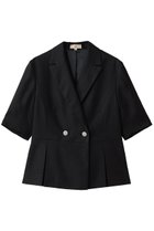 【エムダブリュー/MW】のトリアセテート(NL) ハーフ スリーブ ダブル ジャケット ブラック|ID: prp329100004892590 ipo3291000000036571731