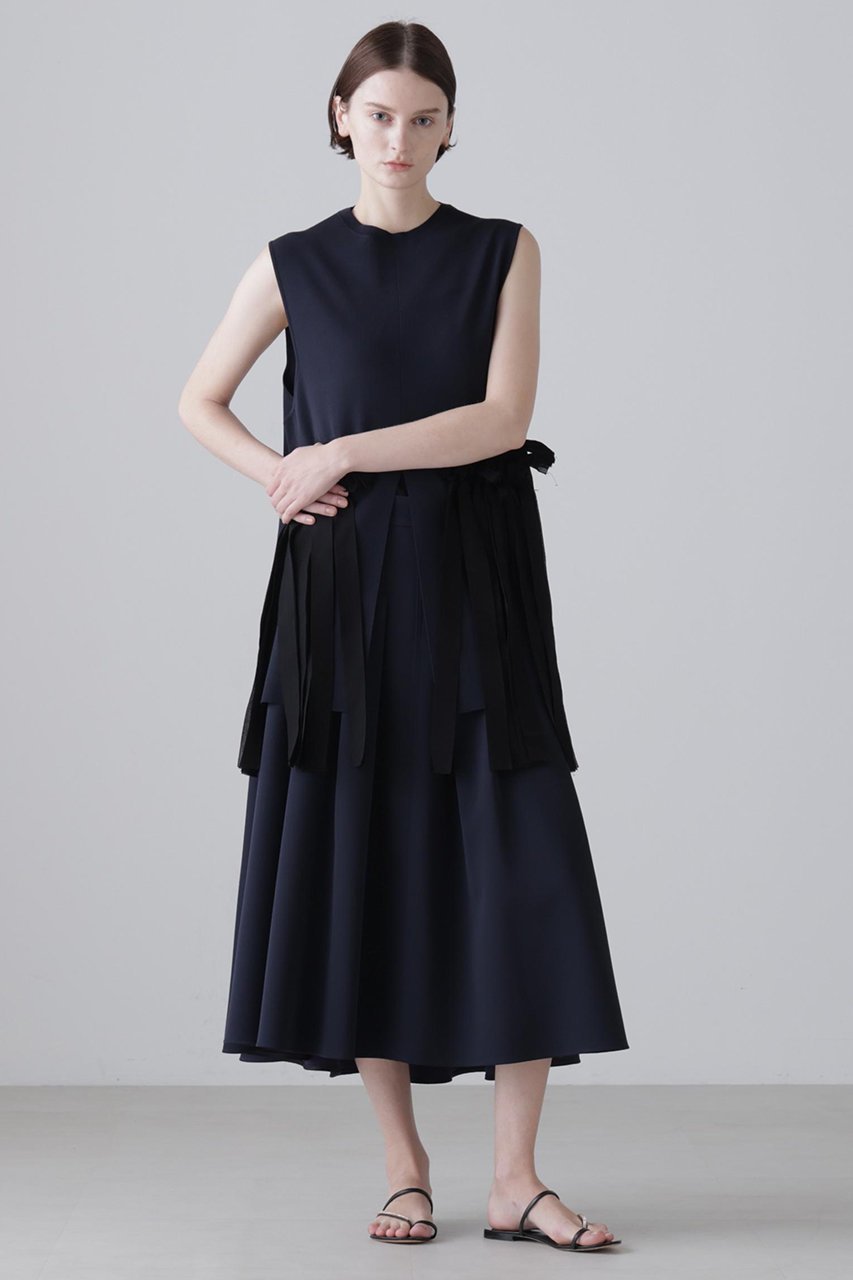 【アドーア/ADORE】のドライタッチクロススカート 大人の最旬トレンドファッション＆コーディネート founy(ファウニー) 　ファッション　Fashion　レディースファッション　Fashion for Women　スカート　Skirts　ロングスカート　Long Skirts / Maxi & Midi Skirts　おすすめ　Recommended / Our Picks　シンプル　Simple, Minimal　セットアップ　Set-Up, Coordinated Outfit　ツイル　Twist, Twisted Detail　ドレープ　Drape, Draping Fabric　フレア　Flare, Flared　フロント　Front, Front Design　ロング　Long, Long-Length　エレガント 上品　Elegant　other-3|ID: prp329100004892603 ipo3291000000036571816
