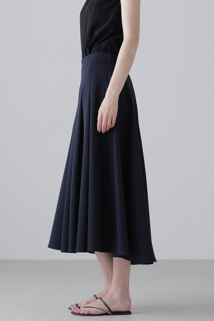 【アドーア/ADORE】のドライタッチクロススカート 大人の最旬トレンドファッション＆コーディネート founy(ファウニー) 　ファッション　Fashion　レディースファッション　Fashion for Women　スカート　Skirts　ロングスカート　Long Skirts / Maxi & Midi Skirts　おすすめ　Recommended / Our Picks　シンプル　Simple, Minimal　セットアップ　Set-Up, Coordinated Outfit　ツイル　Twist, Twisted Detail　ドレープ　Drape, Draping Fabric　フレア　Flare, Flared　フロント　Front, Front Design　ロング　Long, Long-Length　エレガント 上品　Elegant　other-6|ID: prp329100004892603 ipo3291000000036571819