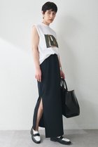 【ウィムガゼット/Whim Gazette】のカットジョーゼットスリットスカート 大人の最旬トレンドファッション＆コーディネート founy(ファウニー) ファッション Fashion レディースファッション Fashion for Women スカート Skirts ロングスカート Long Skirts / Maxi & Midi Skirts イエロー Yellow ジョーゼット Georgette, Semi-Sheer Fabric ストレッチ Stretch, Stretchy Fabric スリット Slit, Slit Detail ベーシック Basic, Essential ロング Long, Long-Length エレガント 上品 Elegant thumbnail ブラック|ID: prp329100004892609 ipo3291000000036571852