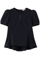 【エムダブリュー/MW】のトリアセテート(NS) Vネック ブラウス 人気、トレンドファッション・服の通販 founy(ファニー) ファッション Fashion レディースファッション Fashion for Women トップス・カットソー Cut & Sew Tops シャツ・ブラウス・オフィスカジュアル Elegant Blouses & Button-Ups Vネックトップス V-Neck Tops / V-Cut Neckline Shirts ショート Short, Short Length スリム Slim, Slim Fit スリーブ Sleeve, Long Sleeve / Short Sleeve テーパード Tapered, Tapered Pants バランス Balance, Style Balance フォルム Silhouette, Form フレア Flare, Flared エレガント 上品 Elegant thumbnail ダークネイビー|ID: prp329100004892647 ipo3291000000036572107