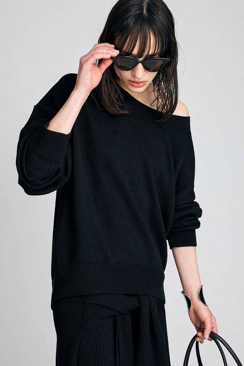 【ブリル/BRILL】のルーズテンジクプルオーバー インテリア・キッズ・メンズ・レディースファッション・服の通販 founy(ファウニー) 　ファッション　Fashion　レディースファッション　Fashion for Women　トップス・カットソー　Cut & Sew Tops　ニット　Knit Tops & Sweaters　カジュアルプルオーバー・ニットトップス　Pullovers & Knit Tops / Casual Pullovers　おすすめ　Recommended / Our Picks　ミドル　Middle Length, Mid Height　ブラック|ID: prp329100004892664 ipo3291000000036572233