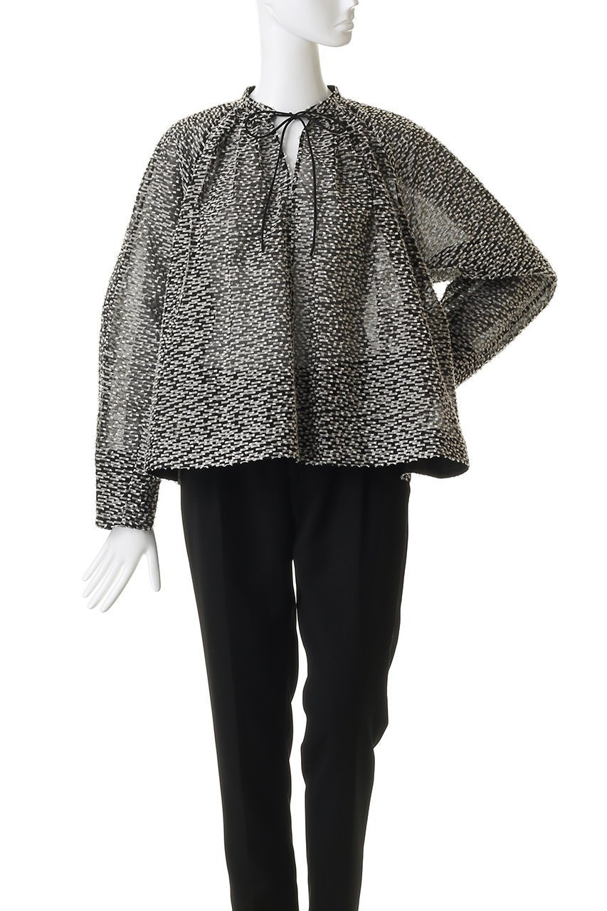 【デパリエ/DEPAREILLE】のテープカットジャカードブラウス 人気、トレンドファッション・服の通販 founy(ファニー) 　ファッション　Fashion　レディースファッション　Fashion for Women　トップス・カットソー　Cut & Sew Tops　シャツ・ブラウス・オフィスカジュアル　Elegant Blouses & Button-Ups　エレガント 上品　Elegant　シアー　Sheer, See-Through　シンプル　Simple, Minimal　スリーブ　Sleeve, Long Sleeve / Short Sleeve　ボトム　Bottoms, Lower Wear　ロング　Long, Long-Length　other-2|ID: prp329100004892667 ipo3291000000036572255