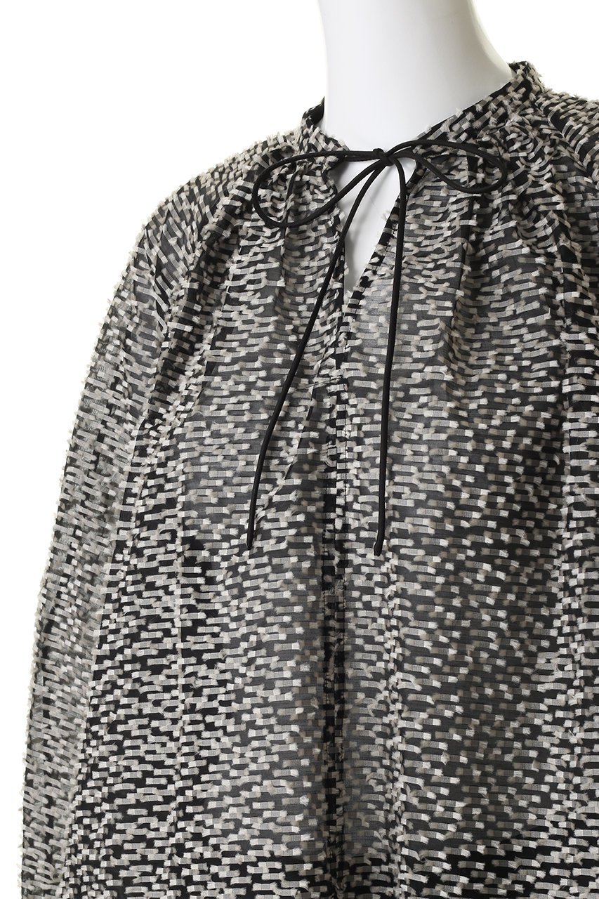 【デパリエ/DEPAREILLE】のテープカットジャカードブラウス 人気、トレンドファッション・服の通販 founy(ファニー) 　ファッション　Fashion　レディースファッション　Fashion for Women　トップス・カットソー　Cut & Sew Tops　シャツ・ブラウス・オフィスカジュアル　Elegant Blouses & Button-Ups　エレガント 上品　Elegant　シアー　Sheer, See-Through　シンプル　Simple, Minimal　スリーブ　Sleeve, Long Sleeve / Short Sleeve　ボトム　Bottoms, Lower Wear　ロング　Long, Long-Length　other-5|ID: prp329100004892667 ipo3291000000036572258