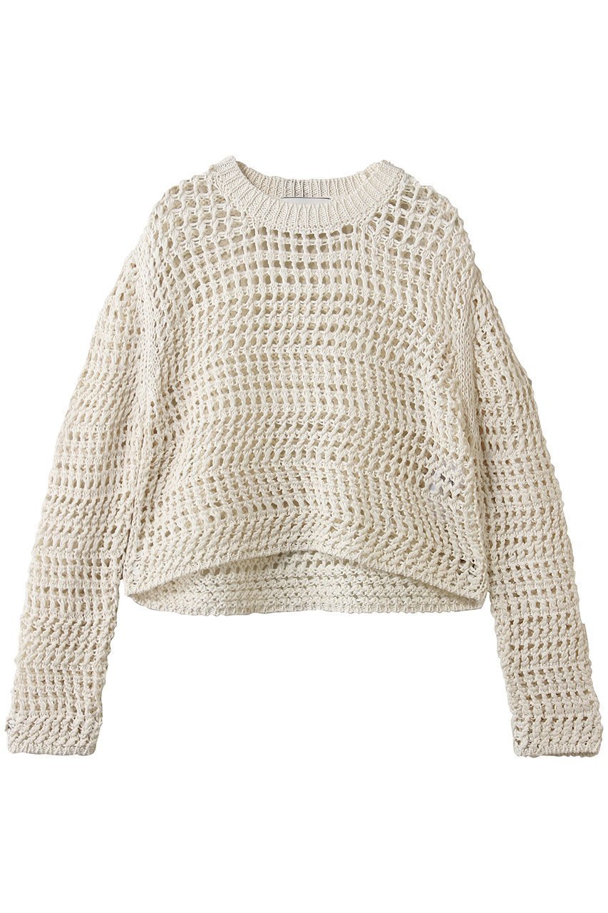 【ベイジ,/BEIGE,】のUVITE(ウバイト)/コットンメッシュクロップドニット インテリア・キッズ・メンズ・レディースファッション・服の通販 founy(ファウニー) 　ファッション　Fashion　レディースファッション　Fashion for Women　トップス・カットソー　Cut & Sew Tops　ニット　Knit Tops & Sweaters　カジュアルプルオーバー・ニットトップス　Pullovers & Knit Tops / Casual Pullovers　クロップド　Cropped, Short Length　ハンド　Hand, Handmade　バランス　Balance, Style Balance　フォルム　Silhouette, Form　メッシュ　Mesh, Net Fabric　ワイド　Wide, Wide Fit　Ecru|ID: prp329100004892684 ipo3291000000036572378