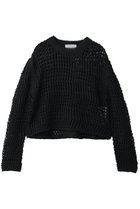 【ベイジ,/BEIGE,】のUVITE(ウバイト)/コットンメッシュクロップドニット Black|ID: prp329100004892684 ipo3291000000036572379