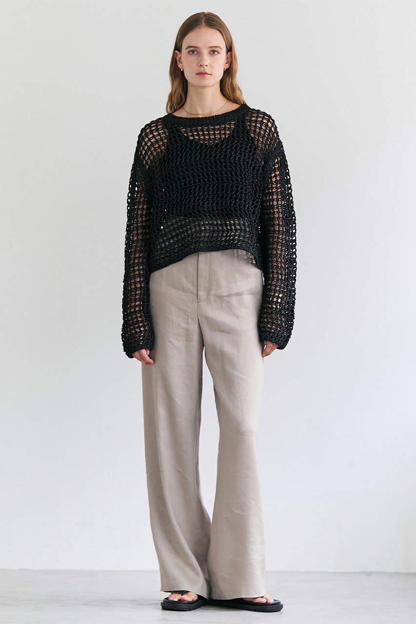 【ベイジ,/BEIGE,】のUVITE(ウバイト)/コットンメッシュクロップドニット 大人の最旬トレンドファッション＆コーディネート founy(ファウニー) 　ファッション　Fashion　レディースファッション　Fashion for Women　トップス・カットソー　Cut & Sew Tops　ニット　Knit Tops & Sweaters　カジュアルプルオーバー・ニットトップス　Pullovers & Knit Tops / Casual Pullovers　クロップド　Cropped, Short Length　ハンド　Hand, Handmade　バランス　Balance, Style Balance　フォルム　Silhouette, Form　メッシュ　Mesh, Net Fabric　ワイド　Wide, Wide Fit　other-6|ID: prp329100004892684 ipo3291000000036881226