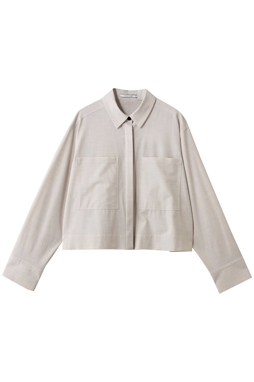 【ベイジ,/BEIGE,】のAPOPHY(アポフィ)/ブラウス インテリア・キッズ・メンズ・レディースファッション・服の通販 founy(ファニー) ファッション Fashion レディースファッション Fashion for Women トップス・カットソー Cut & Sew Tops シャツ・ブラウス・オフィスカジュアル Elegant Blouses & Button-Ups ショート Short, Short Length シンプル Simple, Minimal スリーブ Sleeve, Long Sleeve / Short Sleeve バランス Balance, Style Balance ポケット Pocket, Pocket Detail ロング Long, Long-Length 羽織 Haori, Light Jacket OatMeal|ID: prp329100004892685 ipo3291000000036572385