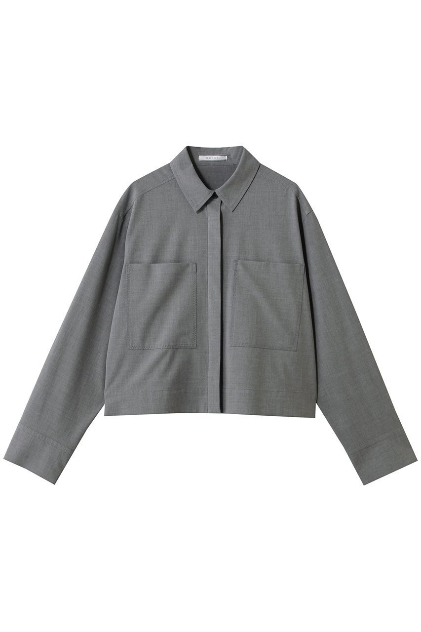 【ベイジ,/BEIGE,】のAPOPHY(アポフィ)/ブラウス インテリア・キッズ・メンズ・レディースファッション・服の通販 founy(ファニー) ファッション Fashion レディースファッション Fashion for Women トップス・カットソー Cut & Sew Tops シャツ・ブラウス・オフィスカジュアル Elegant Blouses & Button-Ups ショート Short, Short Length シンプル Simple, Minimal スリーブ Sleeve, Long Sleeve / Short Sleeve バランス Balance, Style Balance ポケット Pocket, Pocket Detail ロング Long, Long-Length 羽織 Haori, Light Jacket L.Gray|ID: prp329100004892685 ipo3291000000036572386