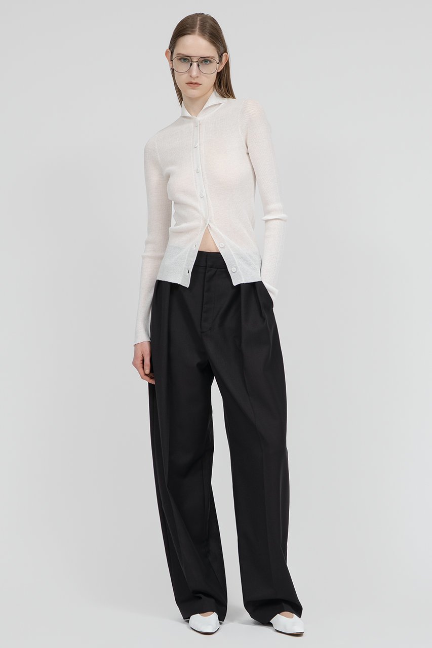 【イロット/IIROT】のTetoron Wool tropical タックパンツ 人気、トレンドファッション・服の通販 founy(ファニー) 　ファッション　Fashion　レディースファッション　Fashion for Women　パンツ　Pants & Trousers　シューズ　Shoes, Footwear　バランス　Balance, Style Balance　フォルム　Silhouette, Form　リラックス　Relax, Relaxed Fit　夏　Summer　other-5|ID: prp329100004892717 ipo3291000000036572633