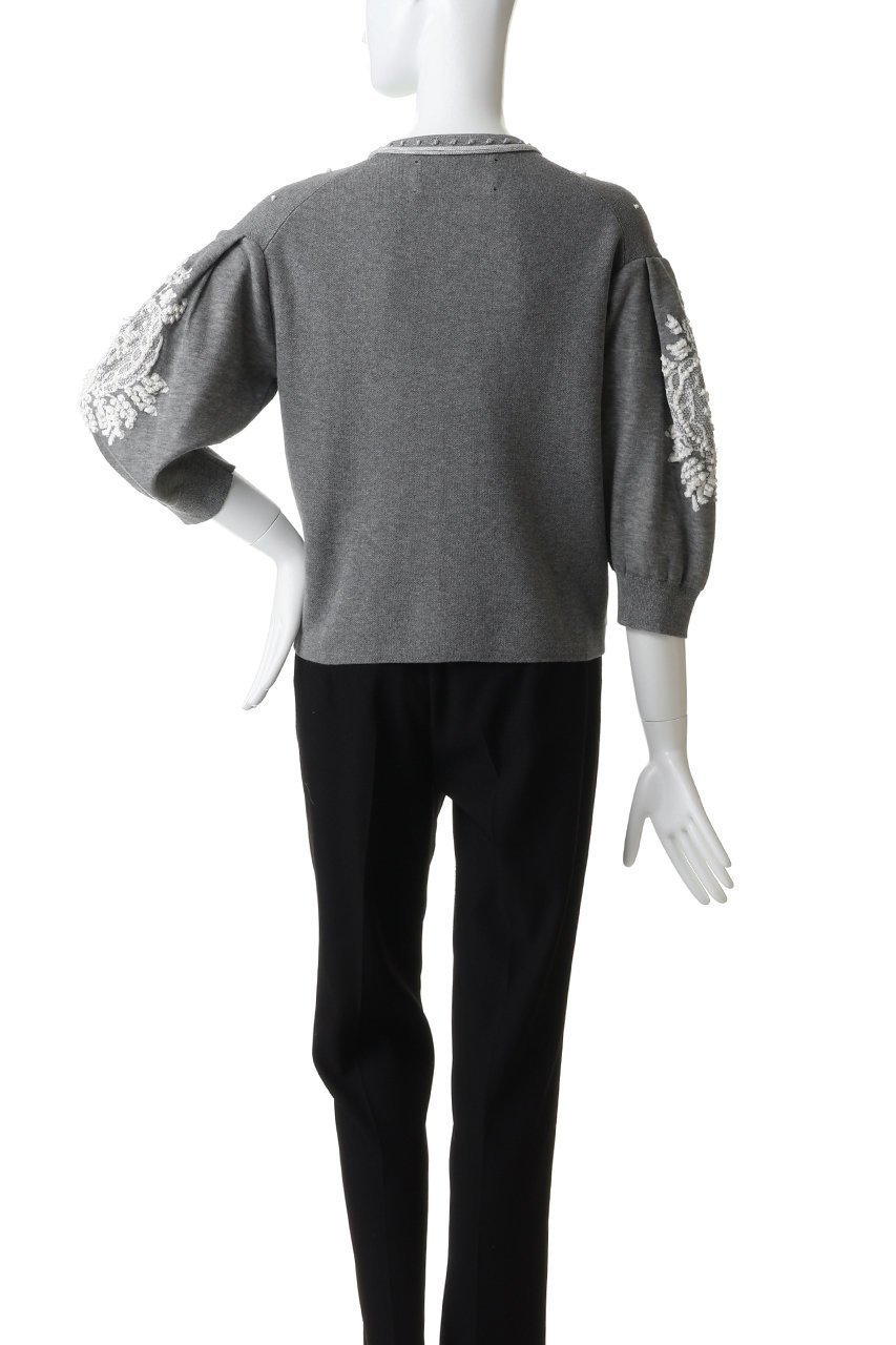 【エリオポール/heliopole】の【boussole】EMBROIDERY クルーカーディガン 人気、トレンドファッション・服の通販 founy(ファニー) ファッション Fashion レディースファッション Fashion for Women トップス・カットソー Cut & Sew Tops ニット Knit Tops & Sweaters カーディガン・羽織り Layered Style Cardigans カーディガン Cardigan, Knitwear スリーブ Sleeve, Long Sleeve / Short Sleeve デコルテ Décolleté, Neckline ドット Polka Dot, Dot Pattern パーティ Party, Party Style ビンテージ Vintage, Retro Style フラワー Flower, Floral other-4|ID: prp329100004892736 ipo3291000000036572801