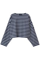 【エリオポール/heliopole】の【Le Minor】PETIT CHERI カットソー 人気、トレンドファッション・服の通販 founy(ファニー) ファッション Fashion レディースファッション Fashion for Women トップス・カットソー Cut & Sew Tops シャツ・ブラウス・オフィスカジュアル Elegant Blouses & Button-Ups ロングTシャツ・Tシャツ Longline T-Shirts & Tees カットソー・ベーシックTシャツ Cut-and-Sewn Tops / Stretch Tees & Basics カットソー Cut and Sewn Top クロップド Cropped, Short Length スリーブ Sleeve, Long Sleeve / Short Sleeve トレンド Trend, Trending Now フランス France, French ボーダー Border, Stripe ロング Long, Long-Length |ID:prp329100004892738