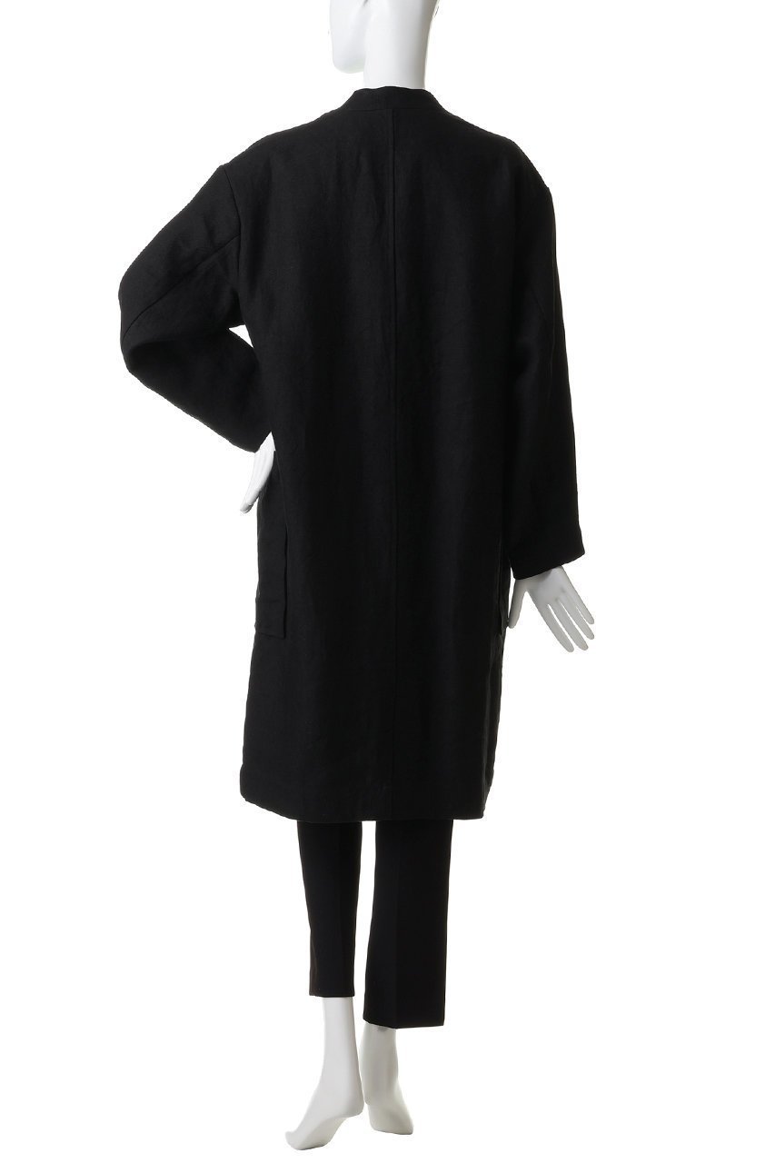 【エリオポール/heliopole】のダンガリーリネンコート 人気、トレンドファッション・服の通販 founy(ファニー) 　ファッション　Fashion　レディースファッション　Fashion for Women　アウター　Coat / Outerwear Collection　コート・ロングコート・ピーコート　Long Coats, Peacoats & More　カーディガン　Cardigan, Knitwear　シンプル　Simple, Minimal　ポケット　Pocket, Pocket Detail　リネン　Linen, Linen Fabric　ロング　Long, Long-Length　ワッシャー　Washer, Crinkled Finish　エレガント 上品　Elegant　再入荷　Restock / Back in Stock　other-4|ID: prp329100004892743 ipo3291000000036572858