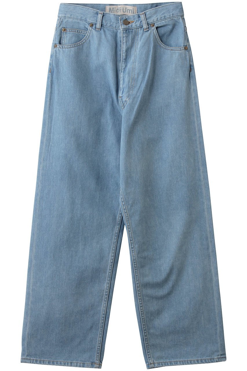 【ミディウミ/MidiUmi】のhigh waist straight denim デニム インテリア・キッズ・メンズ・レディースファッション・服の通販 founy(ファウニー) 　ファッション　Fashion　レディースファッション　Fashion for Women　パンツ　Pants & Trousers　デニムパンツ・ジーンズ・美脚デニム　Denim Jeans & Pants　コンパクト　Compact, Small Size　ジャケット　Jacket, Outerwear　ストレート　Straight, Straight Cut　デニム　Denim, Jeans Material　定番　Standard, Basic Item　blueA|ID: prp329100004892788 ipo3291000000036573251