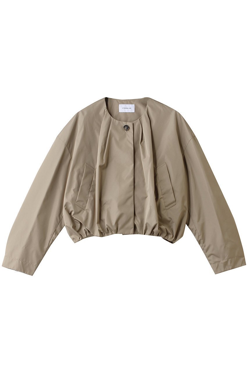 【スタニングルアー/STUNNING LURE】のrショートボリュームブルゾン インテリア・キッズ・メンズ・レディースファッション・服の通販 founy(ファウニー) ファッション Fashion レディースファッション Fashion for Women アウター Coat / Outerwear Collection レディースジャケット・軽アウター Jackets ブルゾンジャケット・スポーティアウター Blouson Jackets ギャザー Gathered, Ruffled ジャケット Jacket, Outerwear フォルム Silhouette, Form ブルゾン Blouson, Bomber Jacket メッシュ Mesh, Net Fabric エレガント 上品 Elegant 軽量 Lightweight, Ultra Light ベージュ|ID: prp329100004892794 ipo3291000000036573317