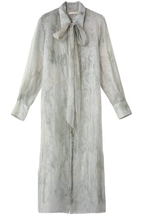 【カナコ サカイ/KANAKO SAKAI】のSHIBORI シアー ジャカード ロングシャツ 人気、トレンドファッション・服の通販 founy(ファニー) ファッション Fashion レディースファッション Fashion for Women ワンピース Dresses チュニック Tunic Tops & Dresses おすすめ Recommended / Our Picks インナー Innerwear キャミソール Camisole, Spaghetti Strap Top グラデーション Gradient, Ombre シアー Sheer, See-Through ジャカード/ジャガード Jacquard, Woven Pattern チュニック Tunic, Long Top リボン Ribbon, Bow ロング Long, Long-Length エレガント 上品 Elegant |ID:prp329100004892818