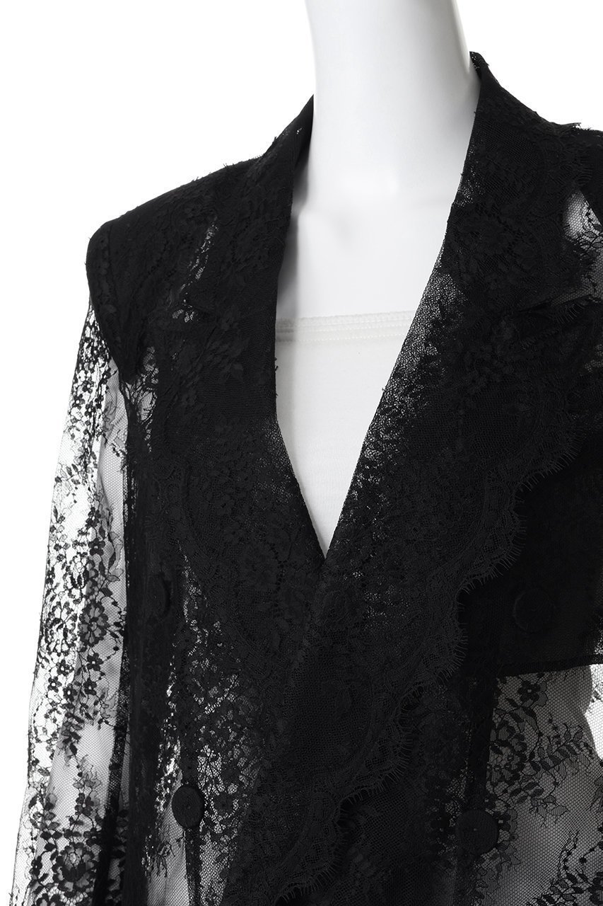 【カナコ サカイ/KANAKO SAKAI】のレース テーラード ブレザー 人気、トレンドファッション・服の通販 founy(ファニー) 　ファッション　Fashion　レディースファッション　Fashion for Women　アウター　Coat / Outerwear Collection　レディースジャケット・軽アウター　Jackets　ジャケット　Jacket, Outerwear　テーラード　Tailored, Tailored Fit　マニッシュ　Mannish, Boyish　レース　Lace, Lace Fabric　エレガント 上品　Elegant　other-5|ID: prp329100004892821 ipo3291000000036573570