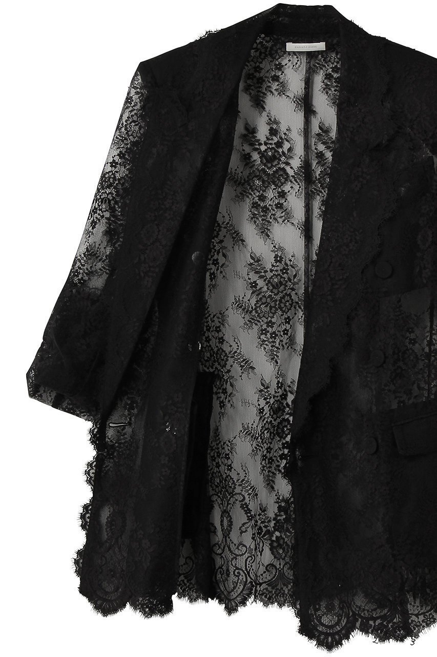 【カナコ サカイ/KANAKO SAKAI】のレース テーラード ブレザー 人気、トレンドファッション・服の通販 founy(ファニー) 　ファッション　Fashion　レディースファッション　Fashion for Women　アウター　Coat / Outerwear Collection　レディースジャケット・軽アウター　Jackets　ジャケット　Jacket, Outerwear　テーラード　Tailored, Tailored Fit　マニッシュ　Mannish, Boyish　レース　Lace, Lace Fabric　エレガント 上品　Elegant　other-6|ID: prp329100004892821 ipo3291000000036573571
