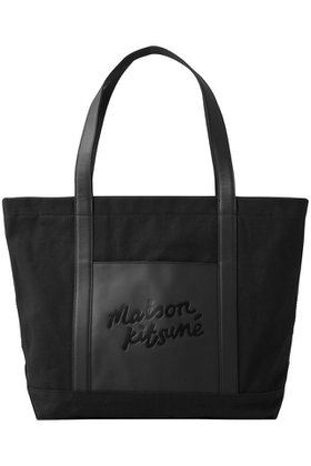 【メゾン キツネ/MAISON KITSUNE】の【UNISEX】CANVAS AND LEATHER LARGE トートバッグ 人気、トレンドファッション・服の通販 founy(ファニー) ファッション Fashion レディースファッション Fashion for Women バッグ Bags ユニセックス Unisex, Genderless なめらか Smooth, Silky Texture キャンバス Canvas, Canvas Fabric シンプル Simple, Minimal ポケット Pocket, Pocket Detail ワーク Workwear, Utility Style 旅行 Travel |ID:prp329100004892846