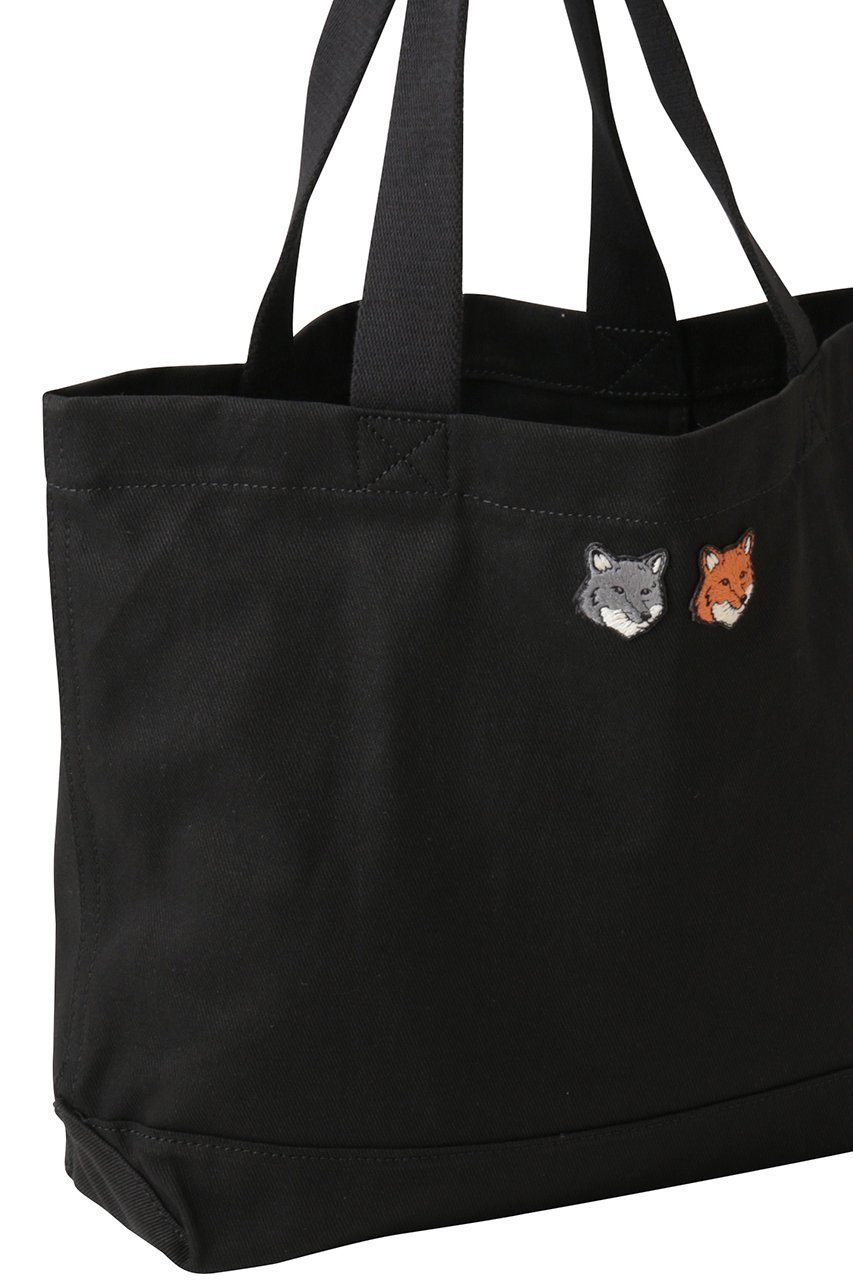 【メゾン キツネ/MAISON KITSUNE】の【UNISEX】DOUBLE FOX HEAD トートバッグ 大人の最旬トレンドファッション＆コーディネート founy(ファウニー) 　ファッション　Fashion　レディースファッション　Fashion for Women　バッグ　Bags　ユニセックス　Unisex, Genderless　シンプル　Simple, Minimal　パッチ　Patch, Appliqué　フロント　Front, Front Design　ベーシック　Basic, Essential　ビジネス 仕事 通勤　Business / Work / Commuting　other-4|ID: prp329100004892847 ipo3291000000036573796